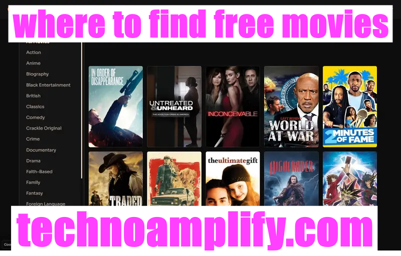 where to find free movies